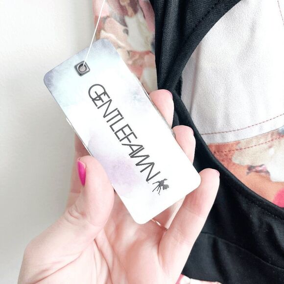 Gentle Fawn Women's Floral Cut Out Open Back Empire Dress Size Small NWT - Picture 5 of 8